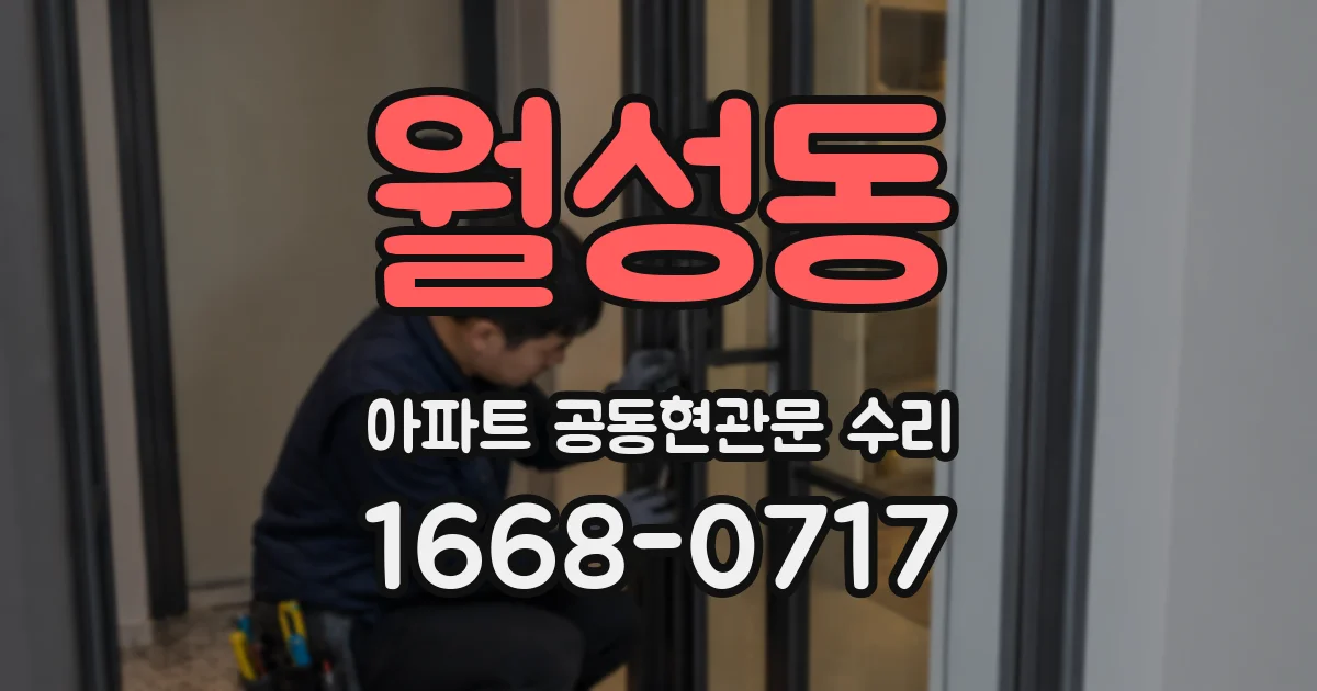 월성동 아파트 공동현관문 수리