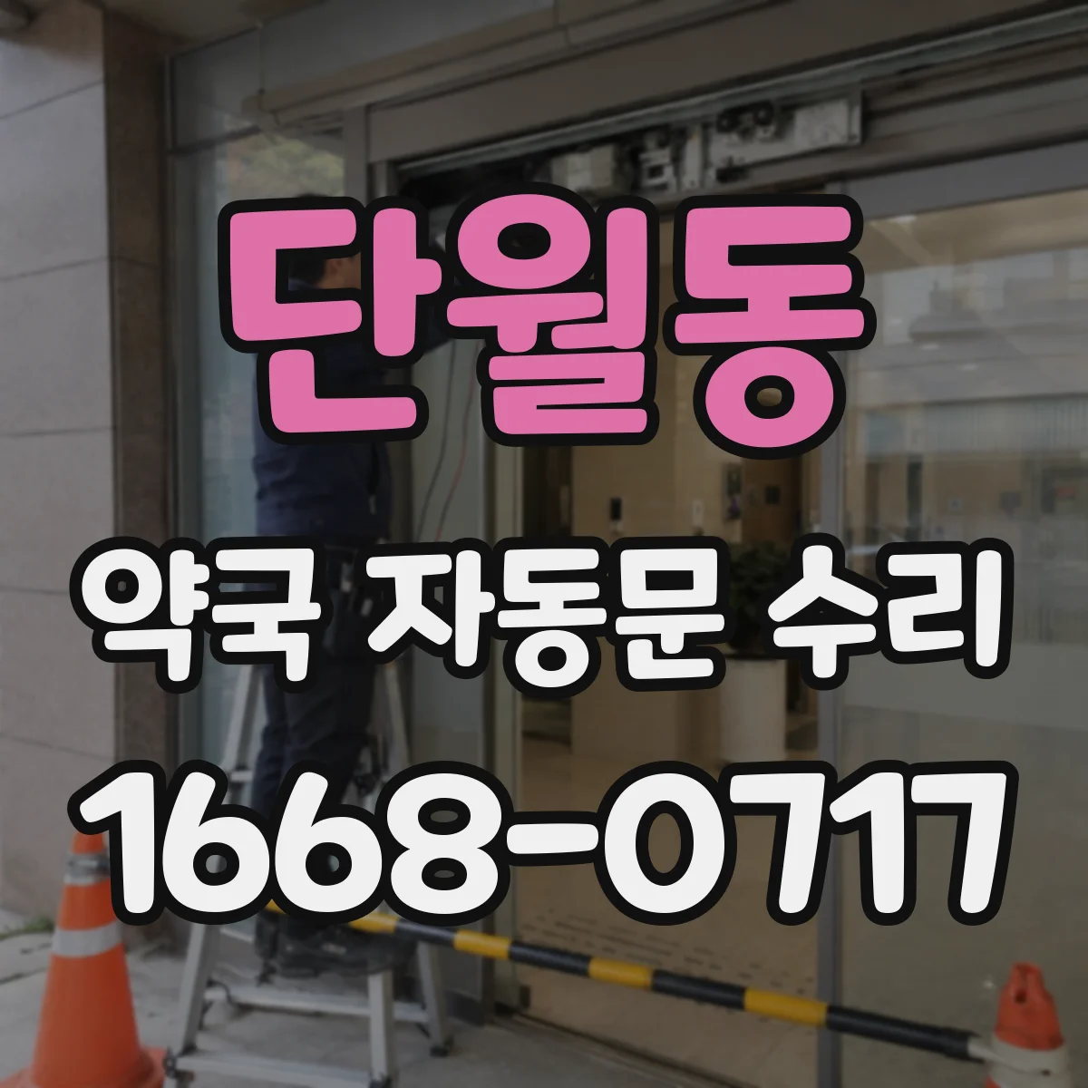 단월동 약국 자동문 수리