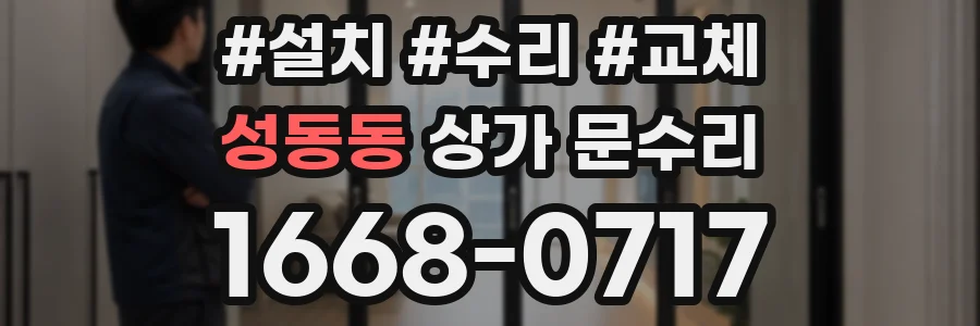 성동동 상가 문수리