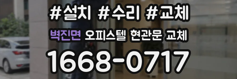 벽진면 오피스텔 현관문 교체