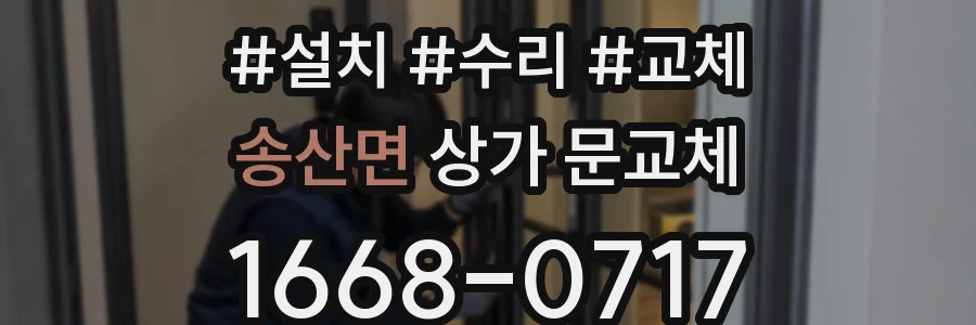 송산면 상가 문교체