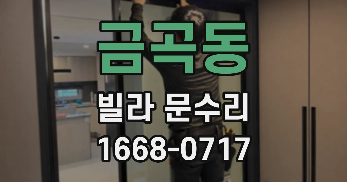 금곡동 빌라 문수리