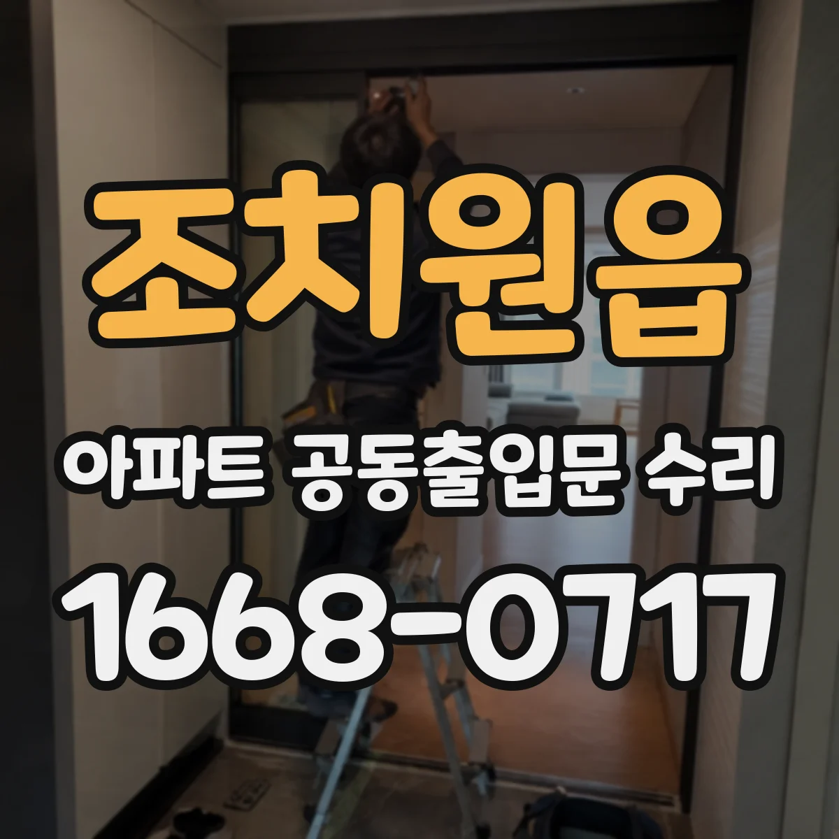 조치원읍 아파트 공동출입문 수리