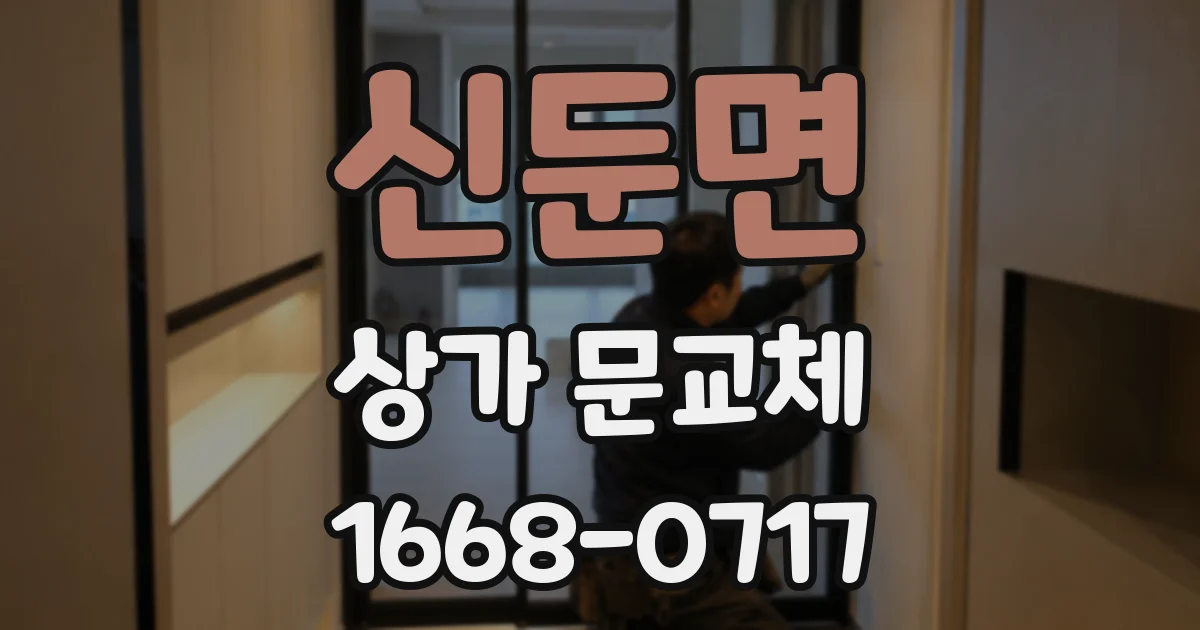 신둔면 상가 문교체