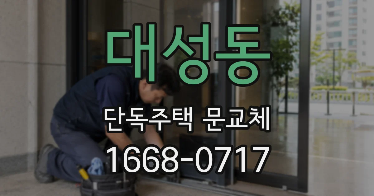 대성동 단독주택 문교체