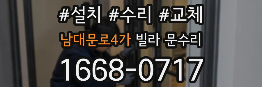 남대문로4가 빌라 문수리
