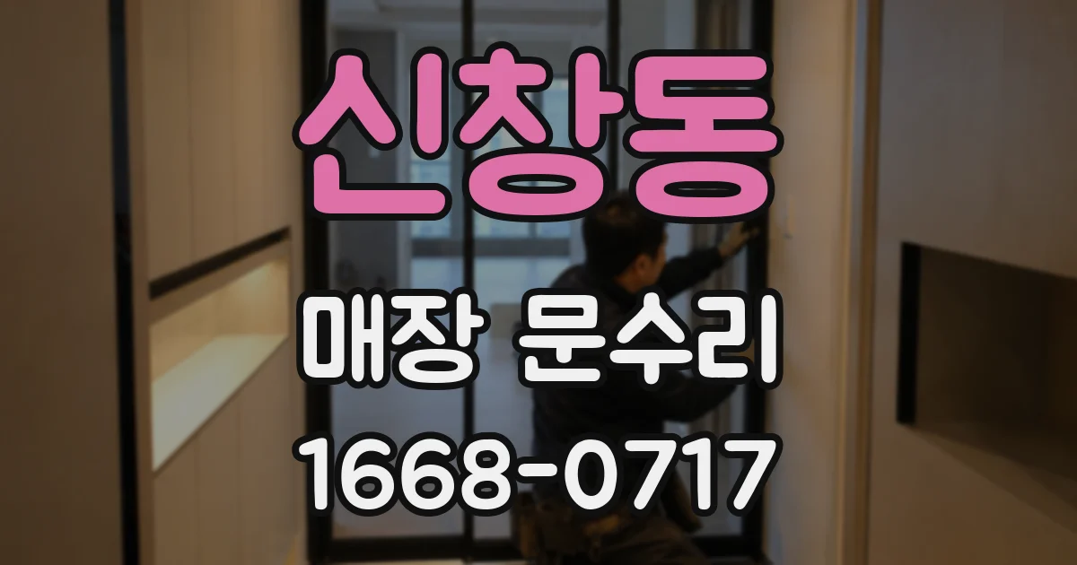 신창동 매장 문수리