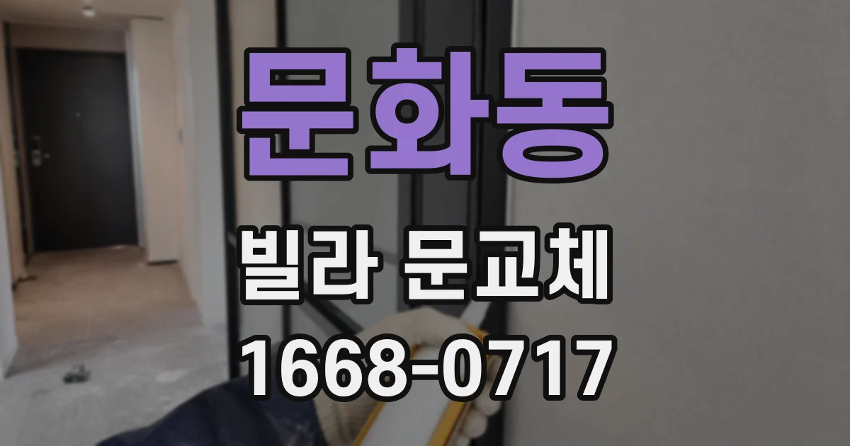 문화동 빌라 문교체