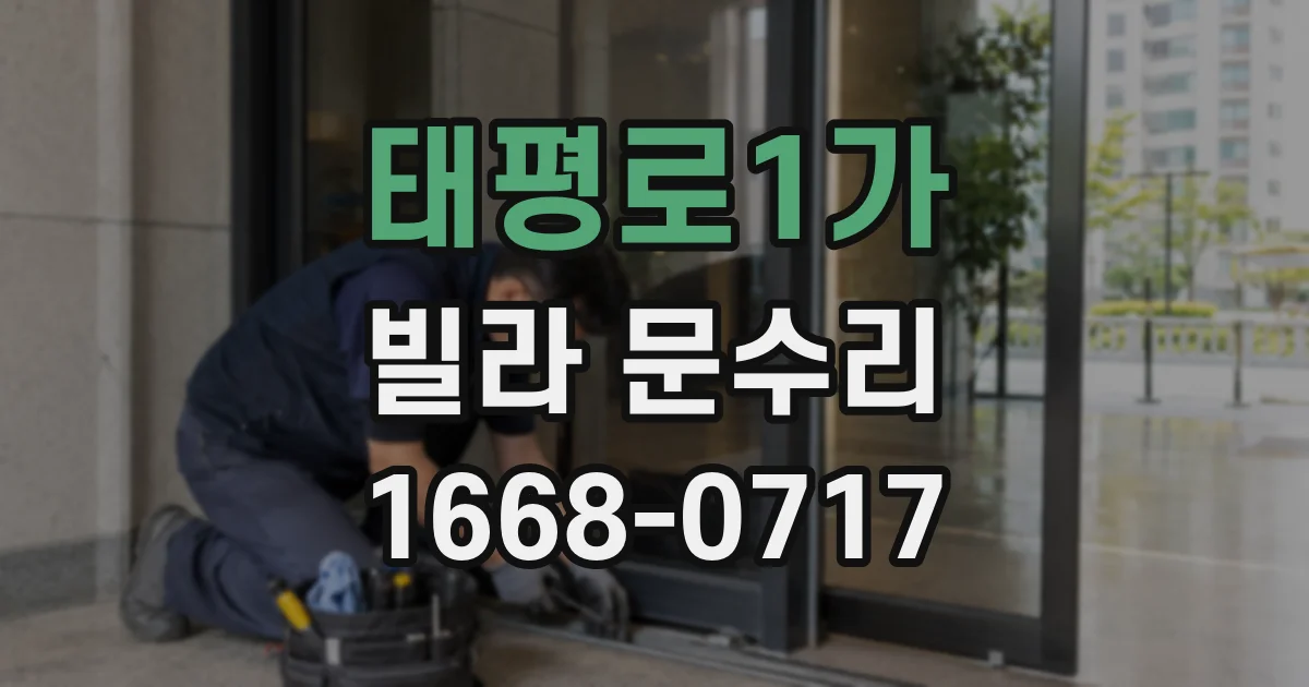 태평로1가 빌라 문수리