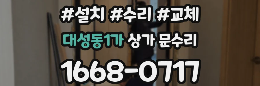 대성동1가 상가 문수리