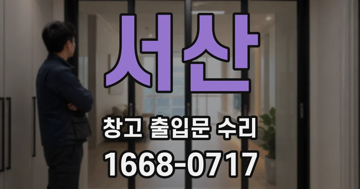 서산 창고 출입문 수리
