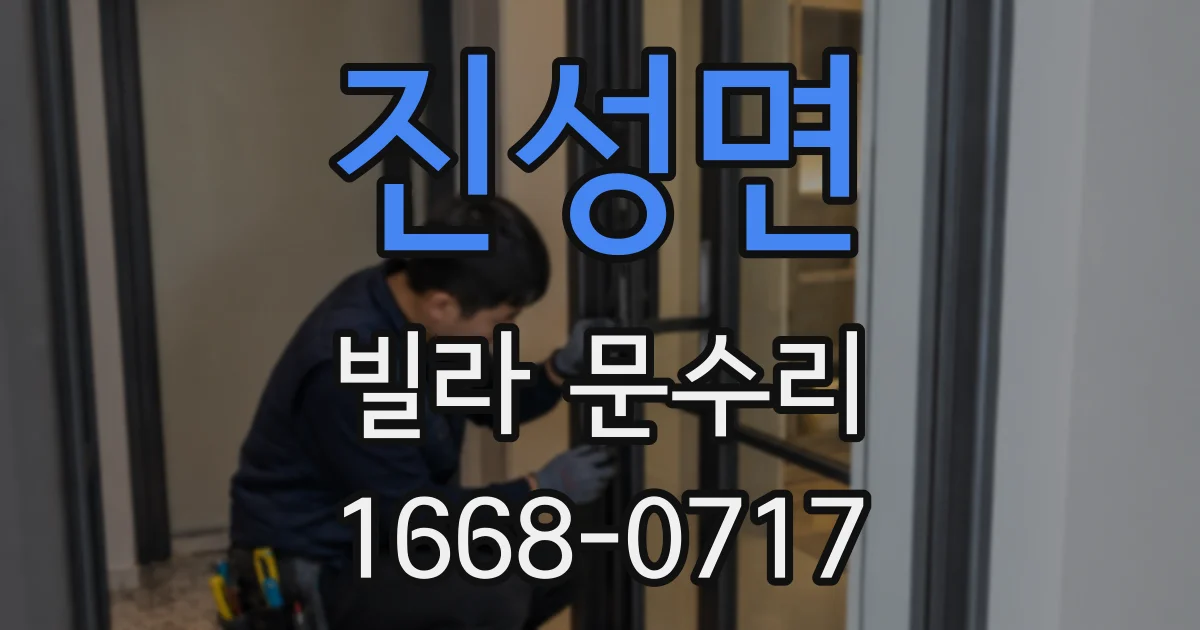 진성면 빌라 문수리