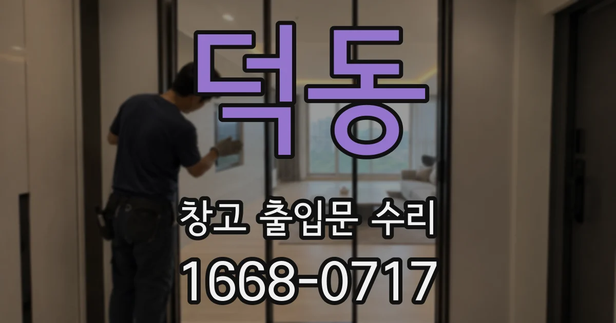 덕동 창고 출입문 수리