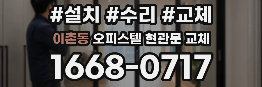 이촌동 오피스텔 현관문 교체