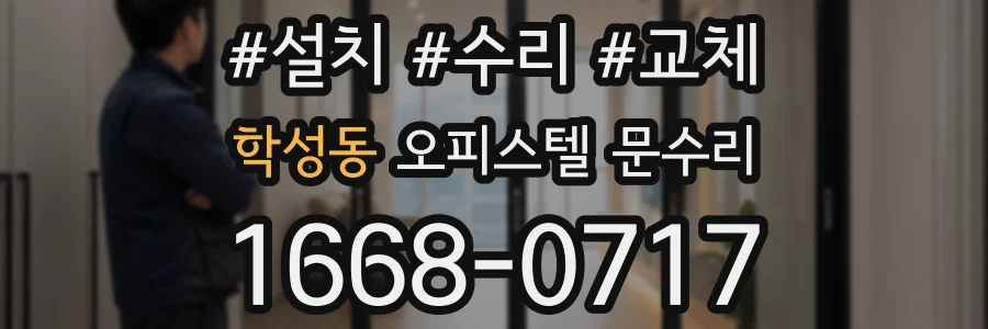학성동 오피스텔 문수리