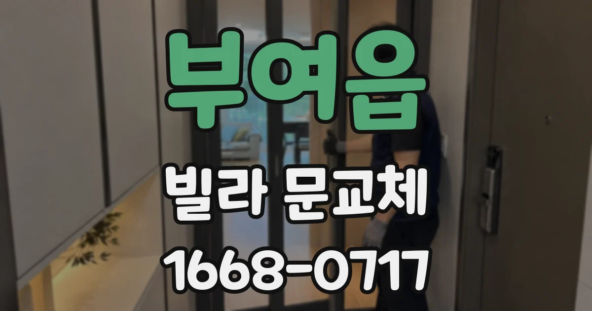 부여읍 빌라 문교체