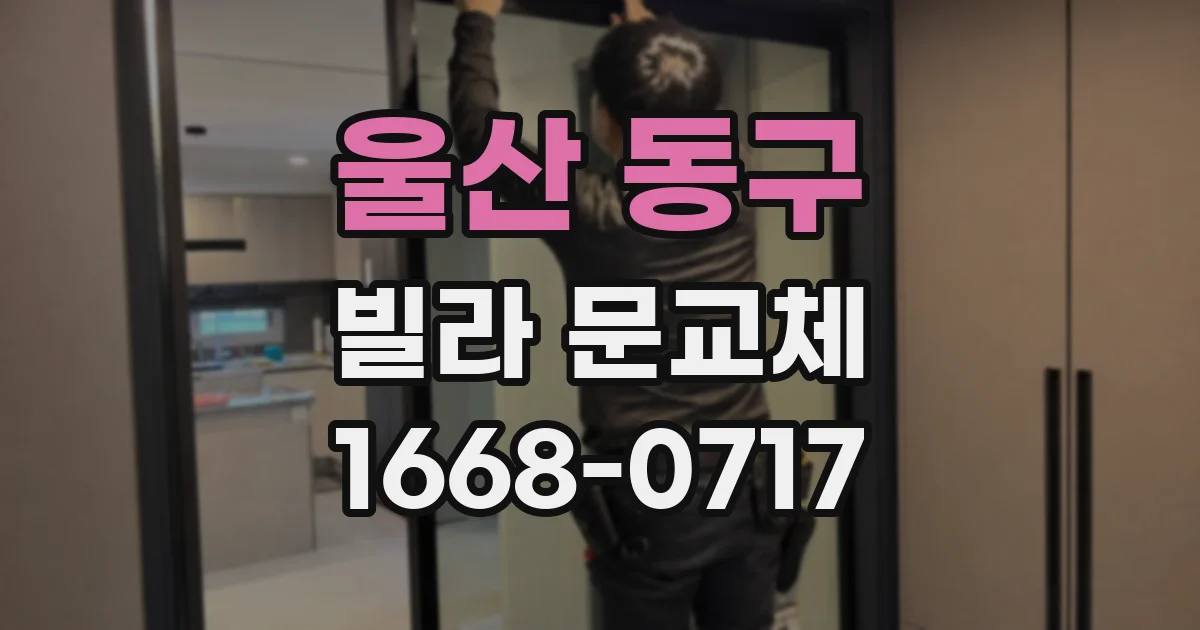 울산 동구 빌라 문교체
