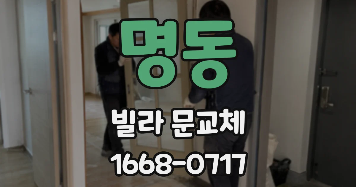 명동 빌라 문교체