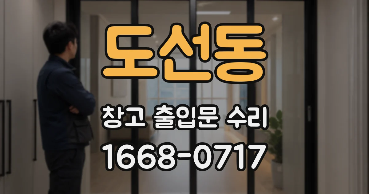 도선동 창고 출입문 수리