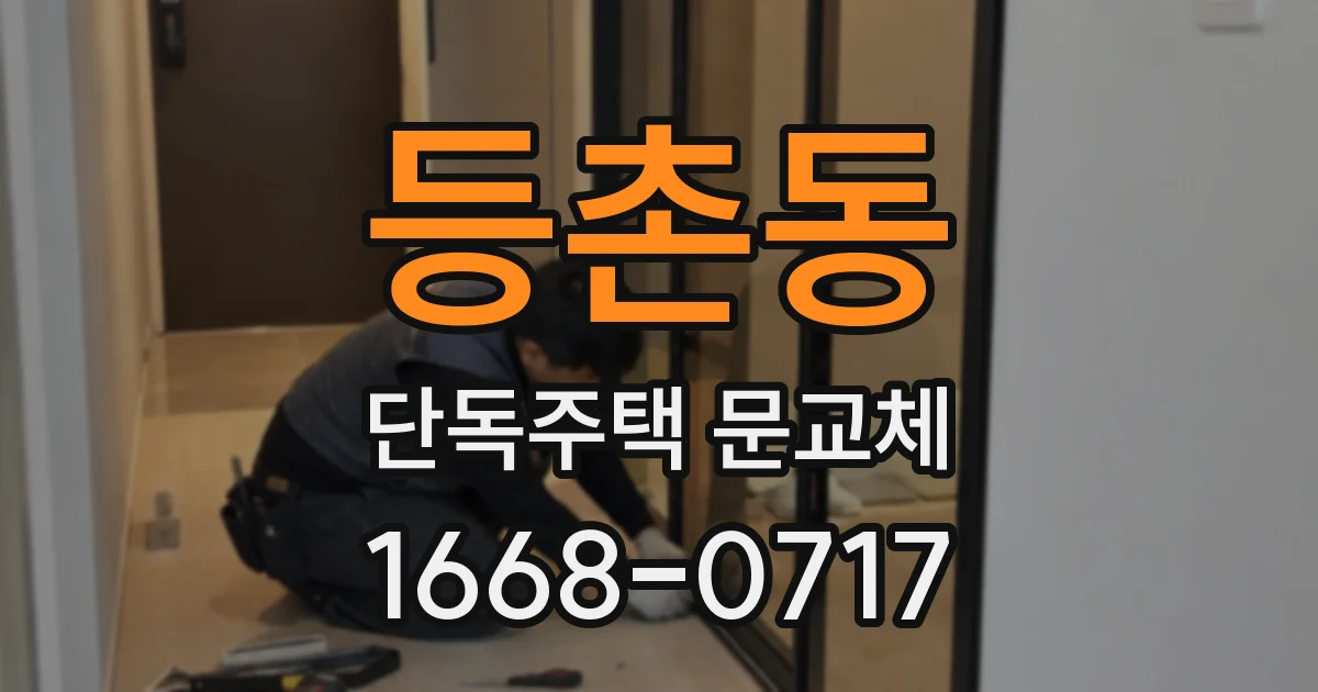 등촌동 단독주택 문교체