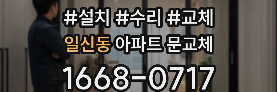 일신동 아파트 문교체