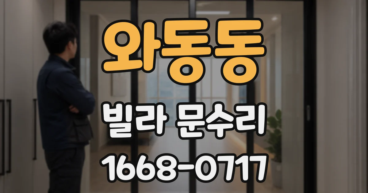 와동동 빌라 문수리