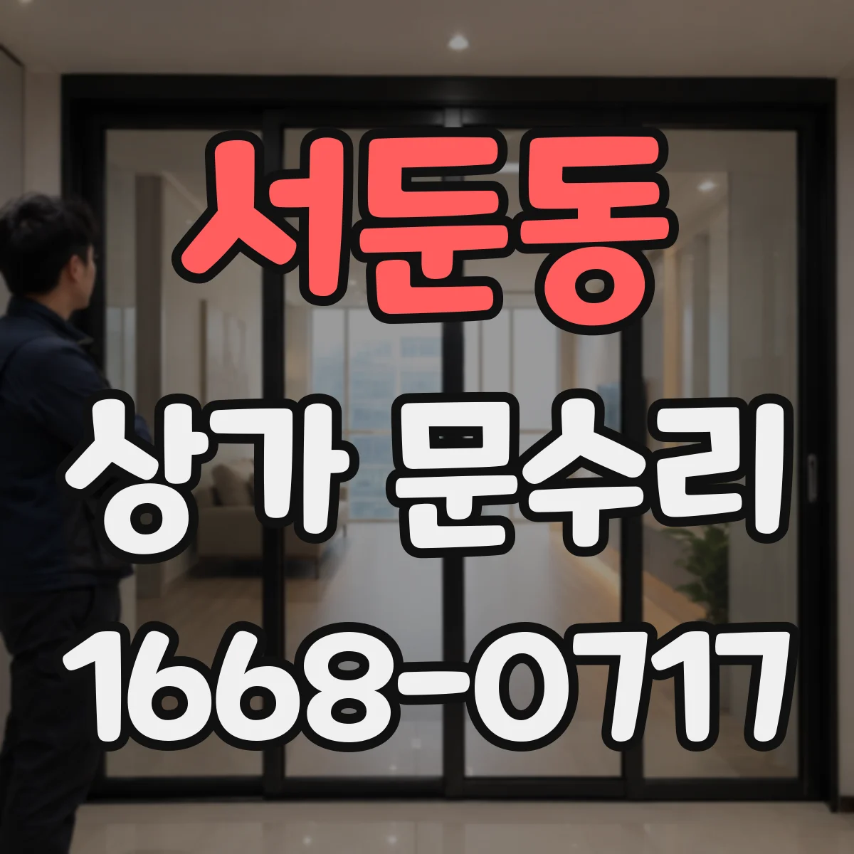 서둔동 상가 문수리