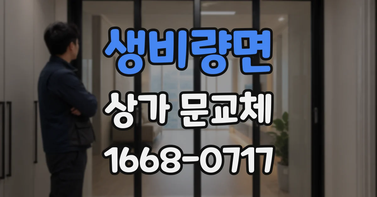 생비량면 상가 문교체