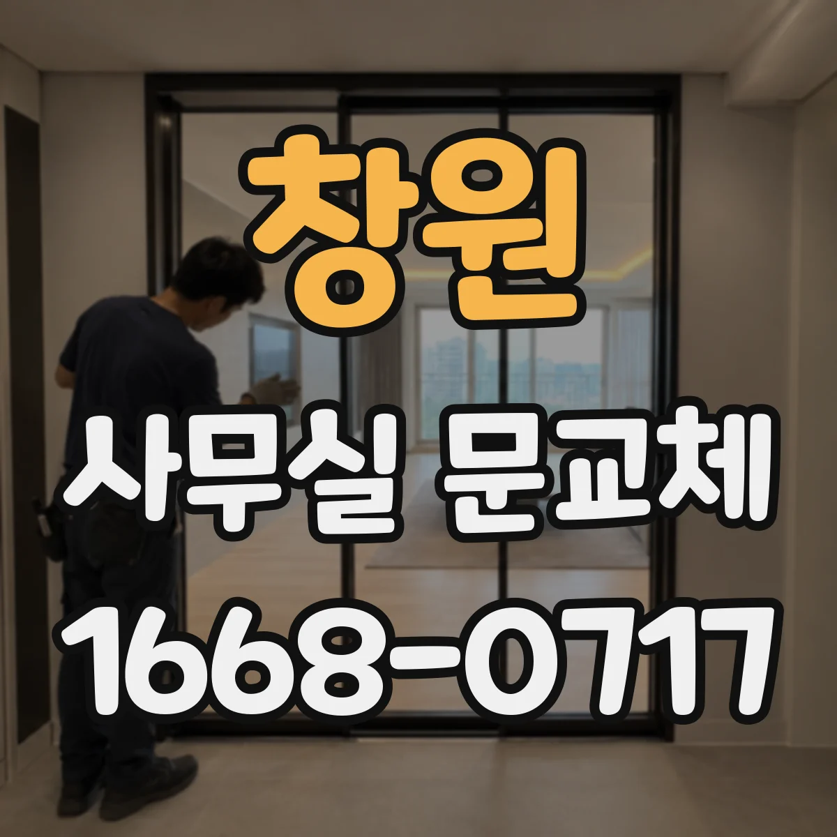 창원 사무실 문교체 문폭 문높이 체크 포인트