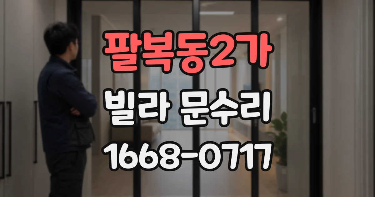 팔복동2가 빌라 문수리