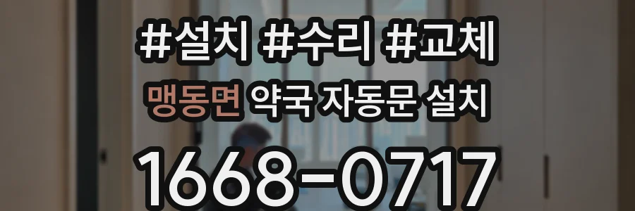 맹동면 약국 자동문 설치