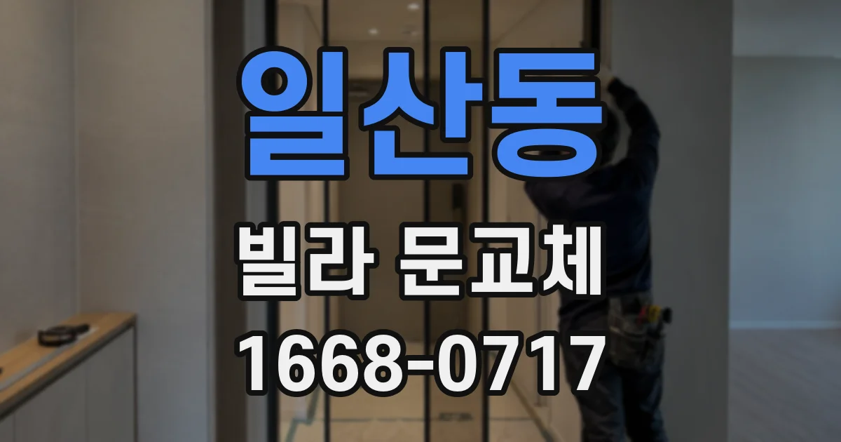 일산동 빌라 문교체