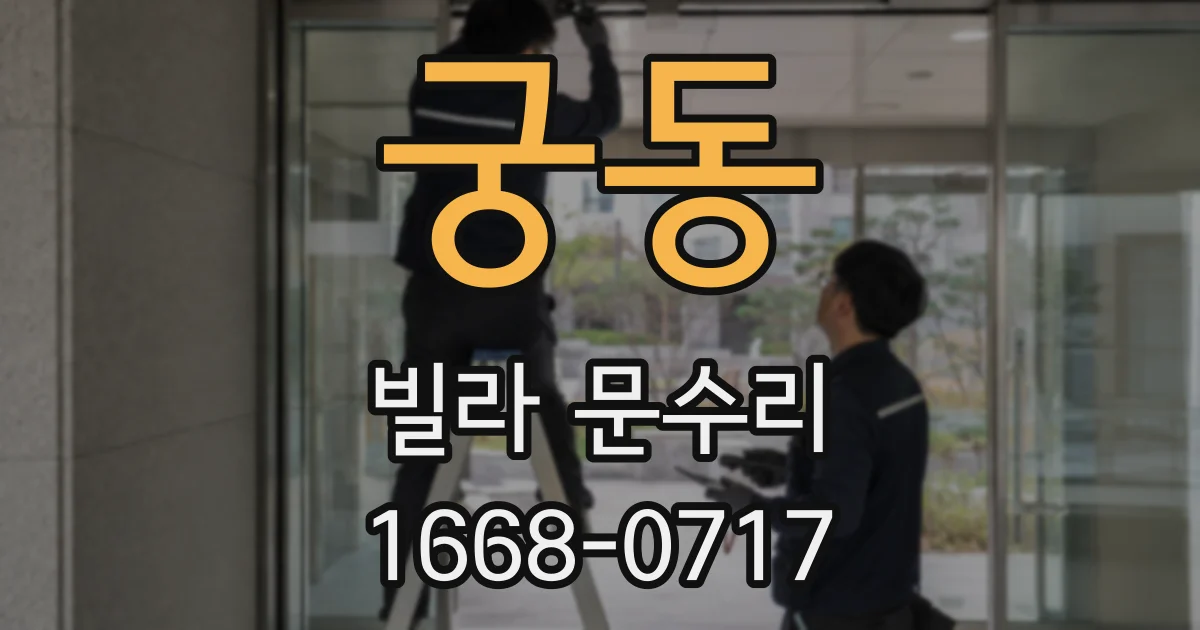 궁동 빌라 문수리