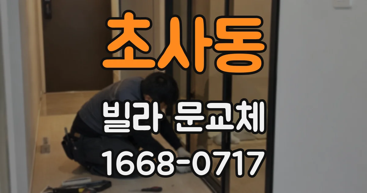 초사동 빌라 문교체