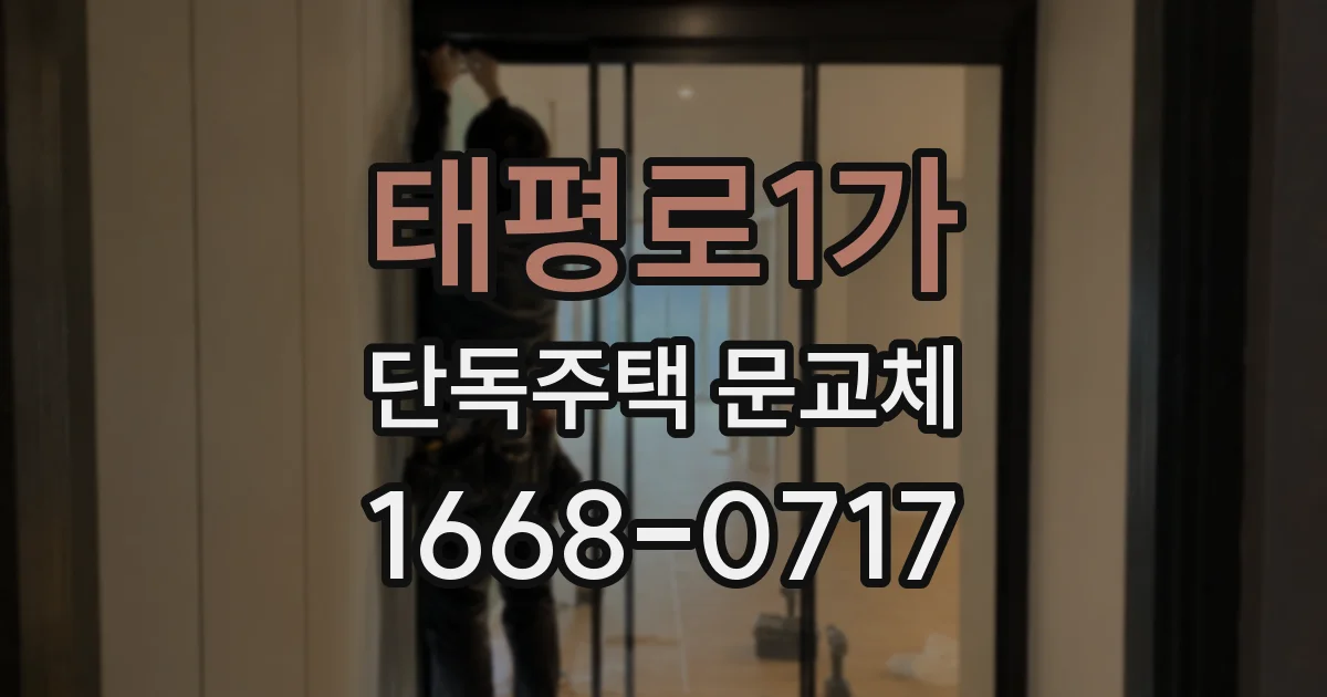 태평로1가 단독주택 문교체