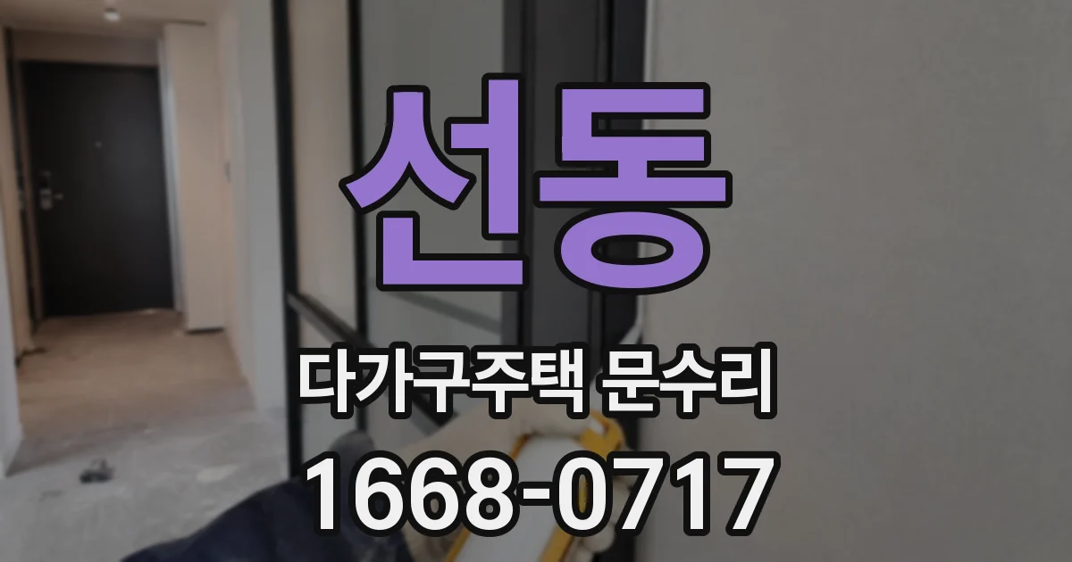 선동 다가구주택 문수리
