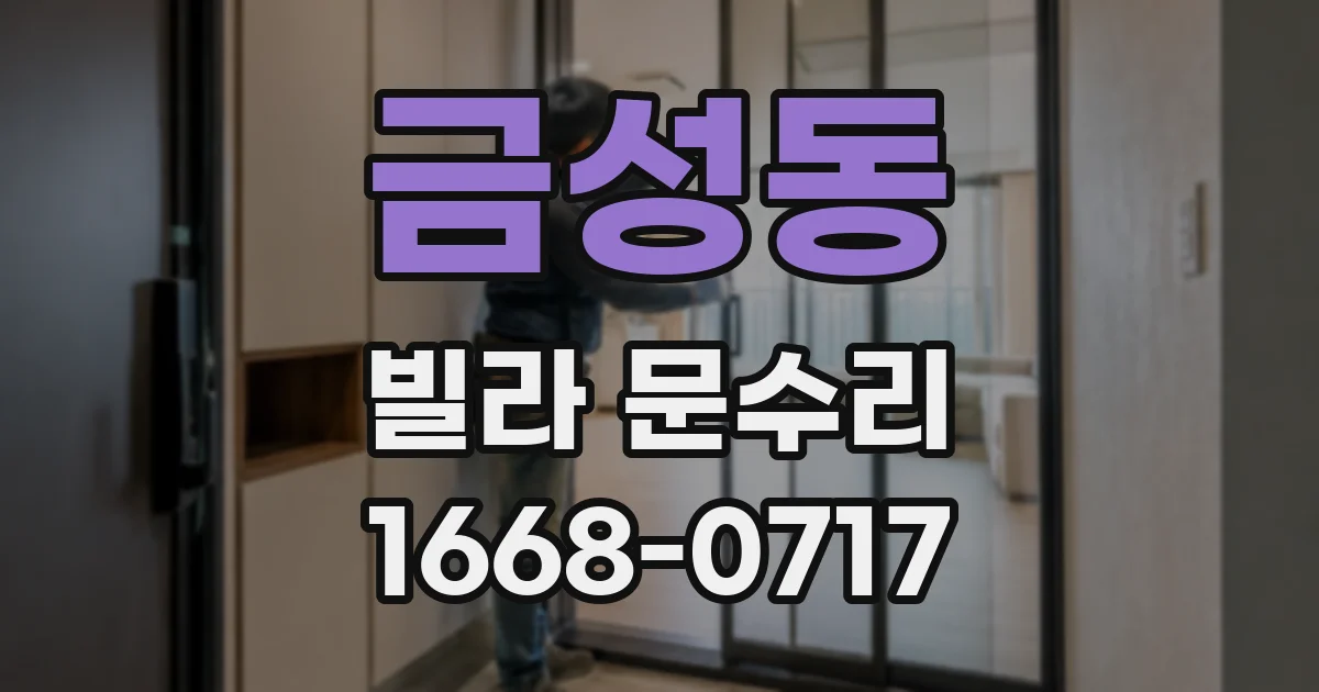 금성동 빌라 문수리