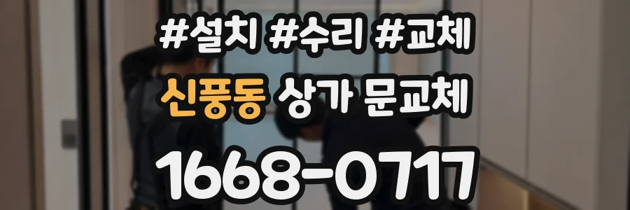 신풍동 상가 문교체