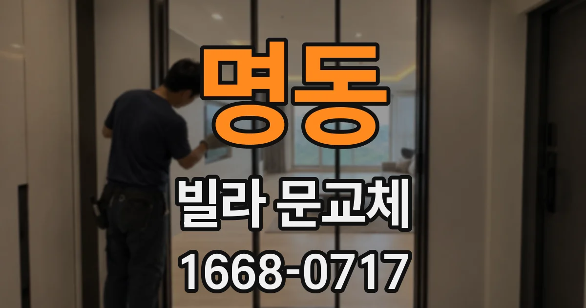 명동 빌라 문교체