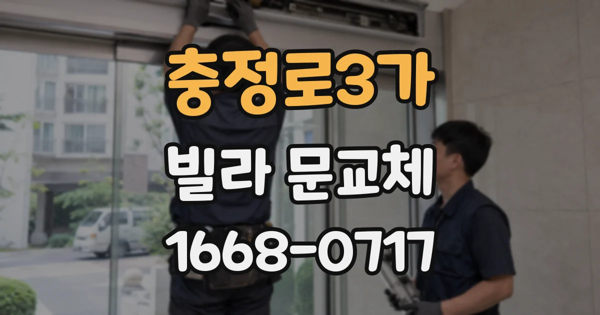 충정로3가 빌라 문교체