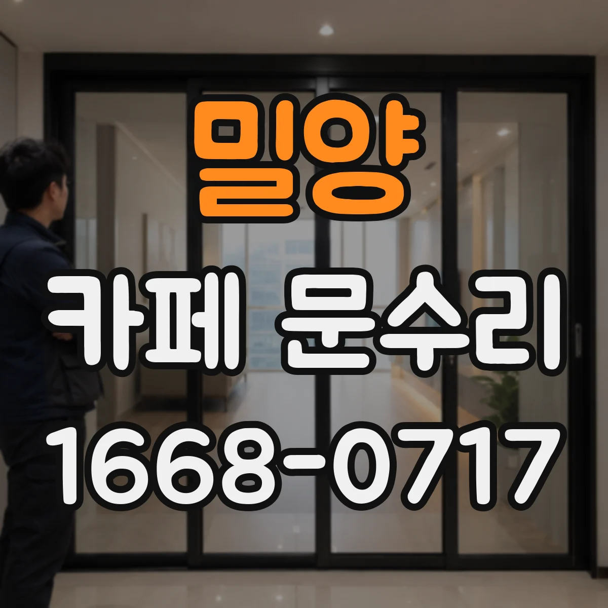 밀양 카페 문수리 방문 자동 클로저 리셋 및 조정 후기