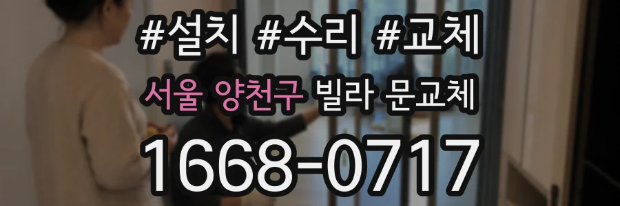 서울 양천구 빌라 문교체