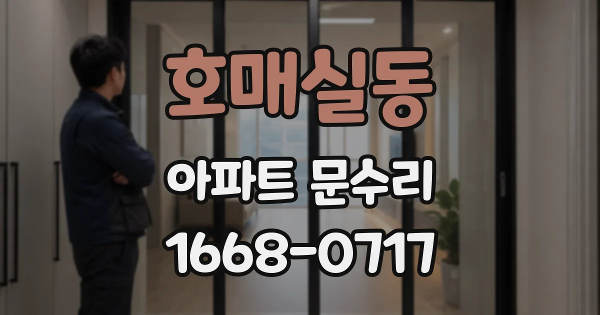 호매실동 아파트 문수리
