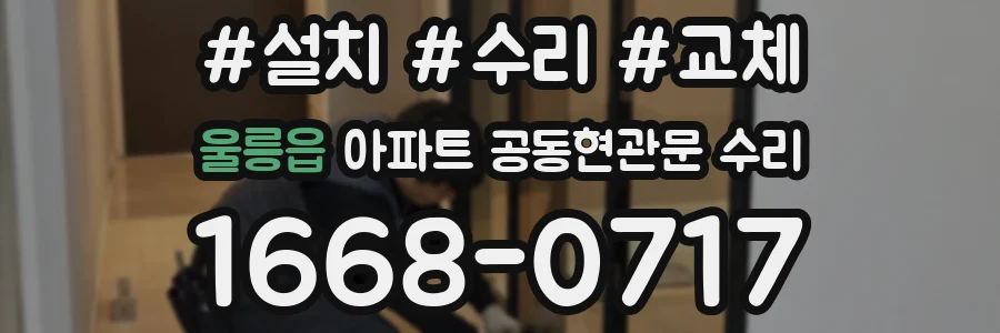 울릉읍 아파트 공동현관문 수리