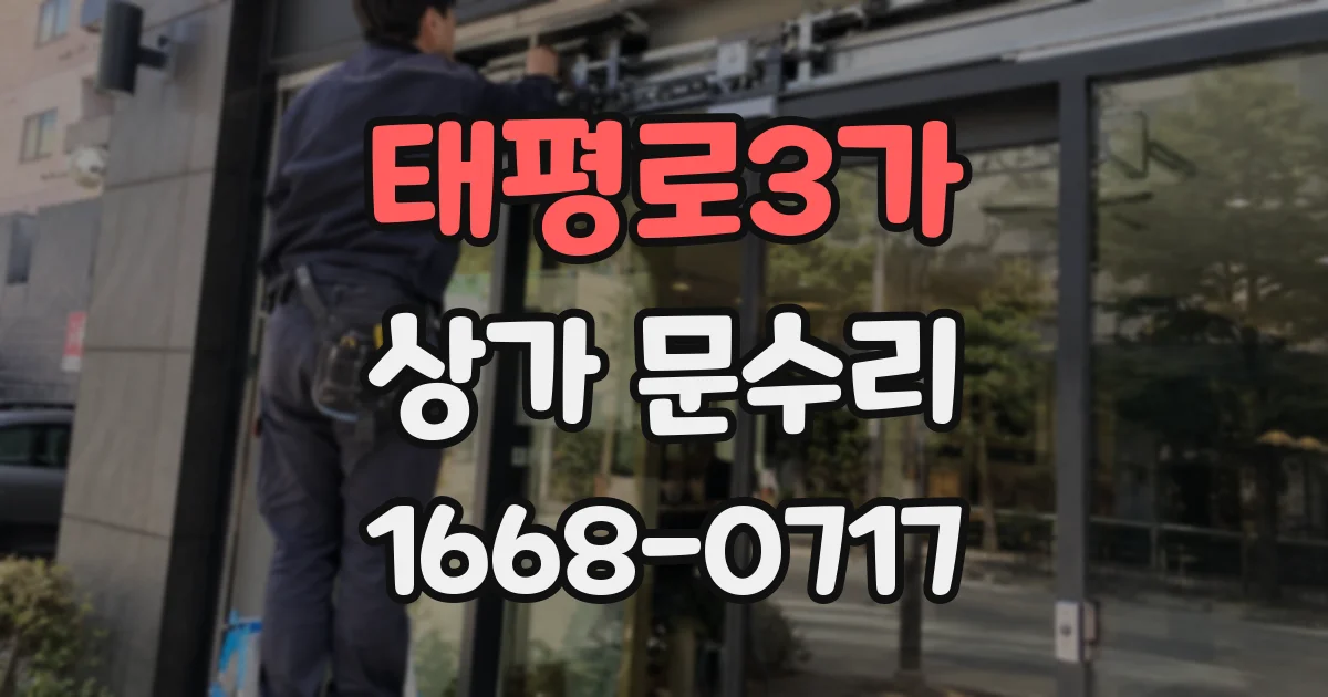 태평로3가 상가 문수리
