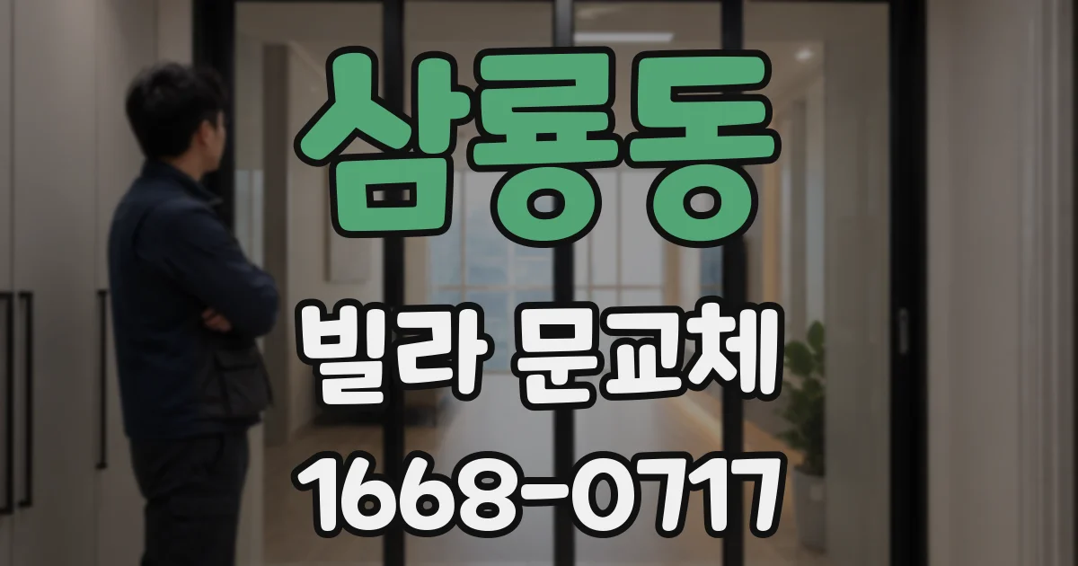 삼룡동 빌라 문교체