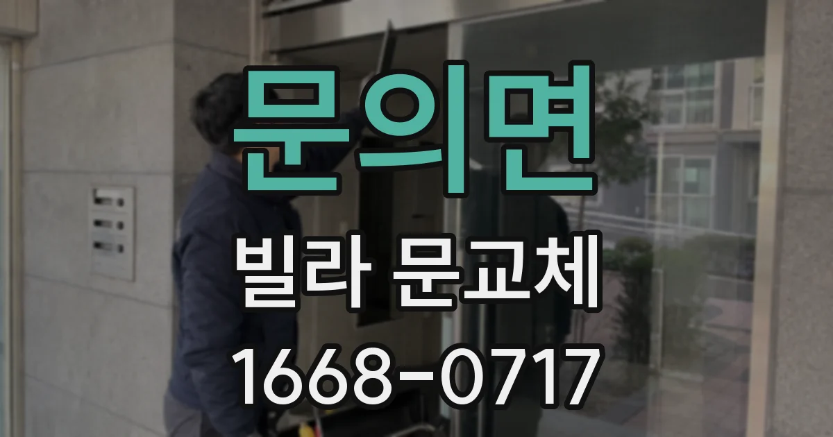 문의면 빌라 문교체