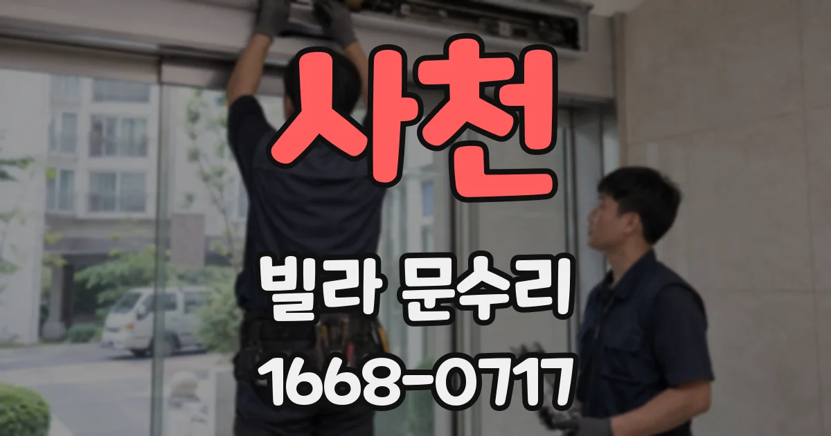 사천 빌라 문수리