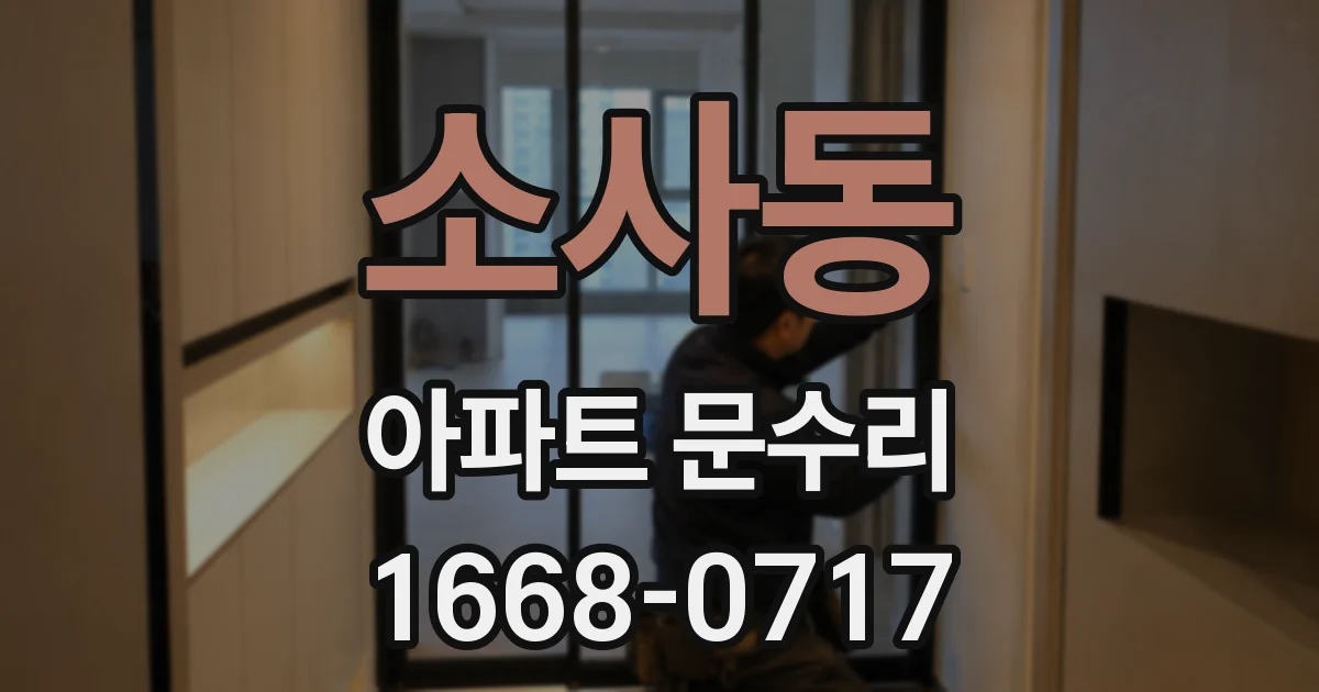 소사동 아파트 문수리