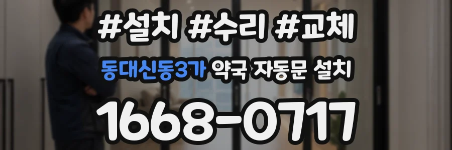 동대신동3가 약국 자동문 설치